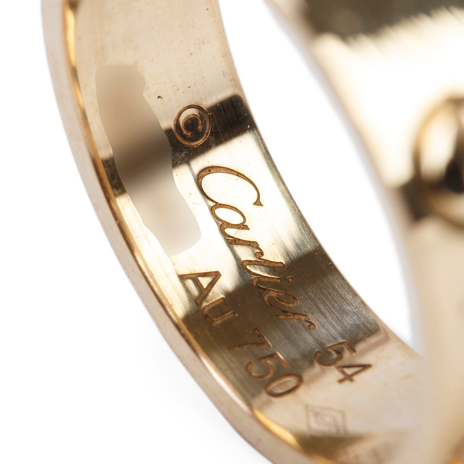Cartier 18k Yellow Gold 5.5 MM Love Ring, Classic Model, Size 54 6.75