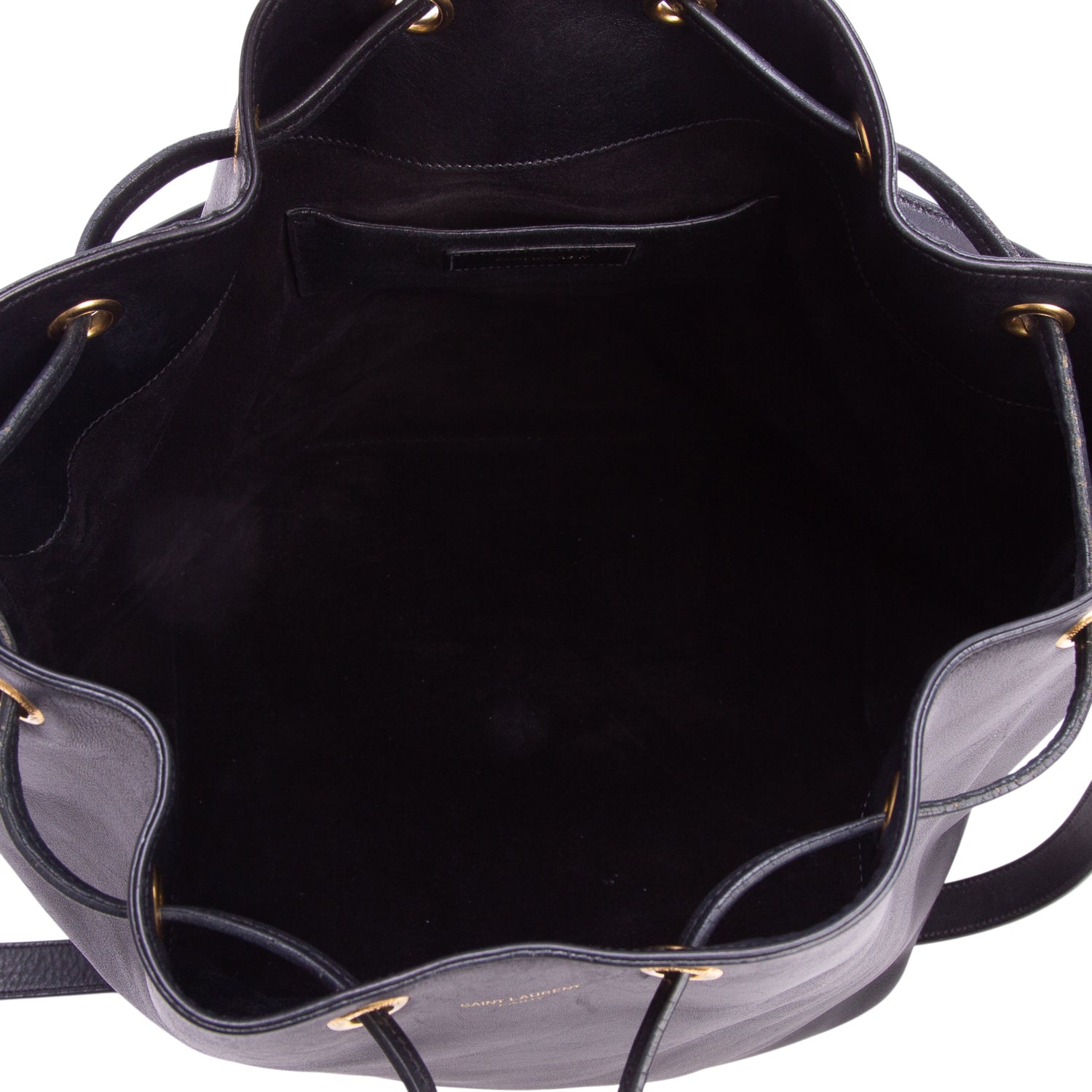Saint Laurent Black Calfskin Emanuelle Bucket Bag