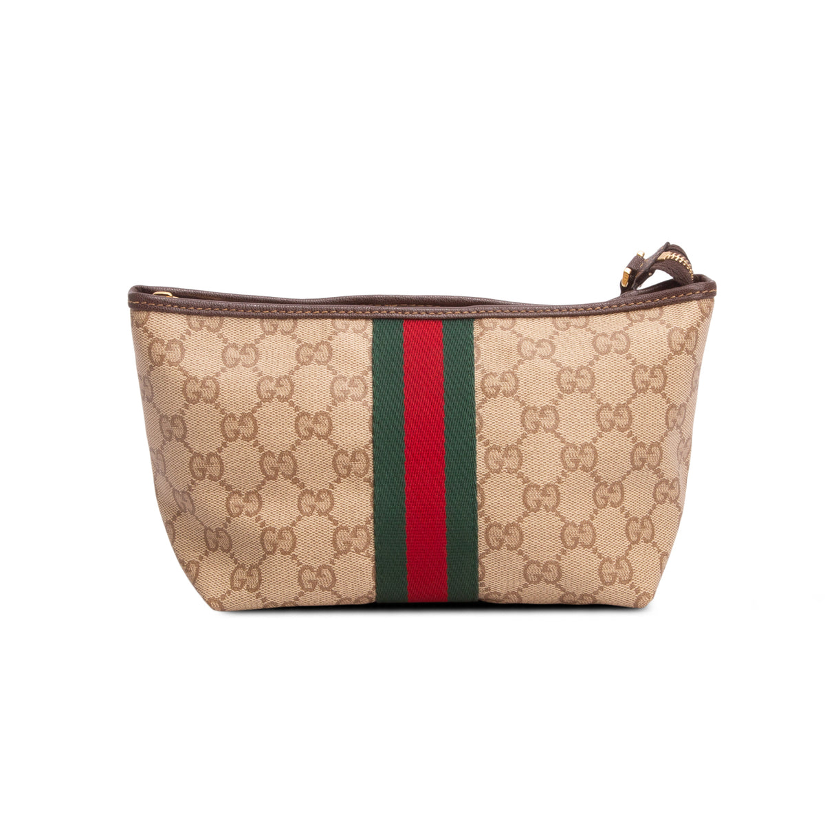 Gucci GG Supreme Monogram Web Small Pouch