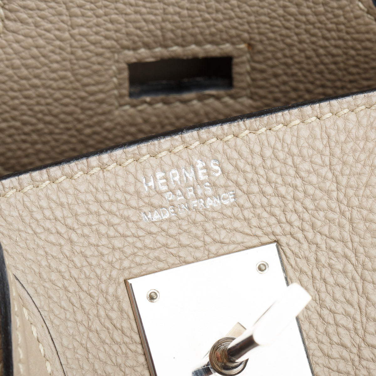 Hermes Gris Tourterelle Togo HAC Birkin 28