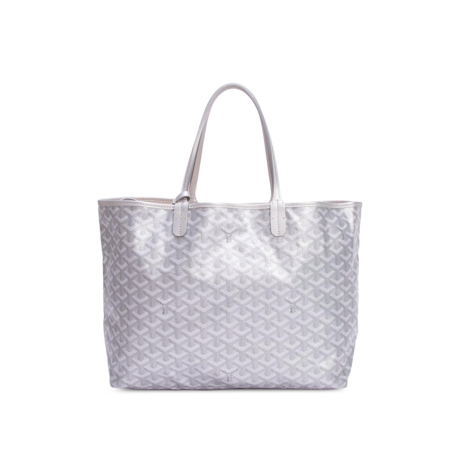 Goyard 2020 Silver Precious Metals Saint Louis PM Tote w/ Pouch