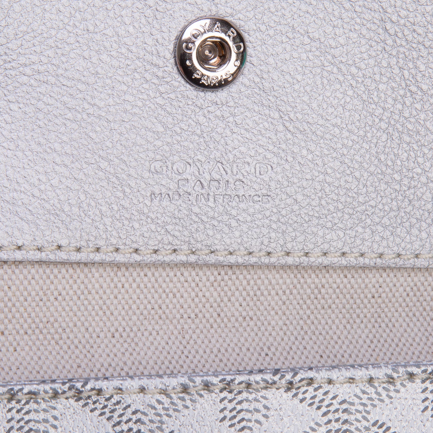 Goyard 2020 Silver Precious Metals Saint Louis PM Tote w/ Pouch