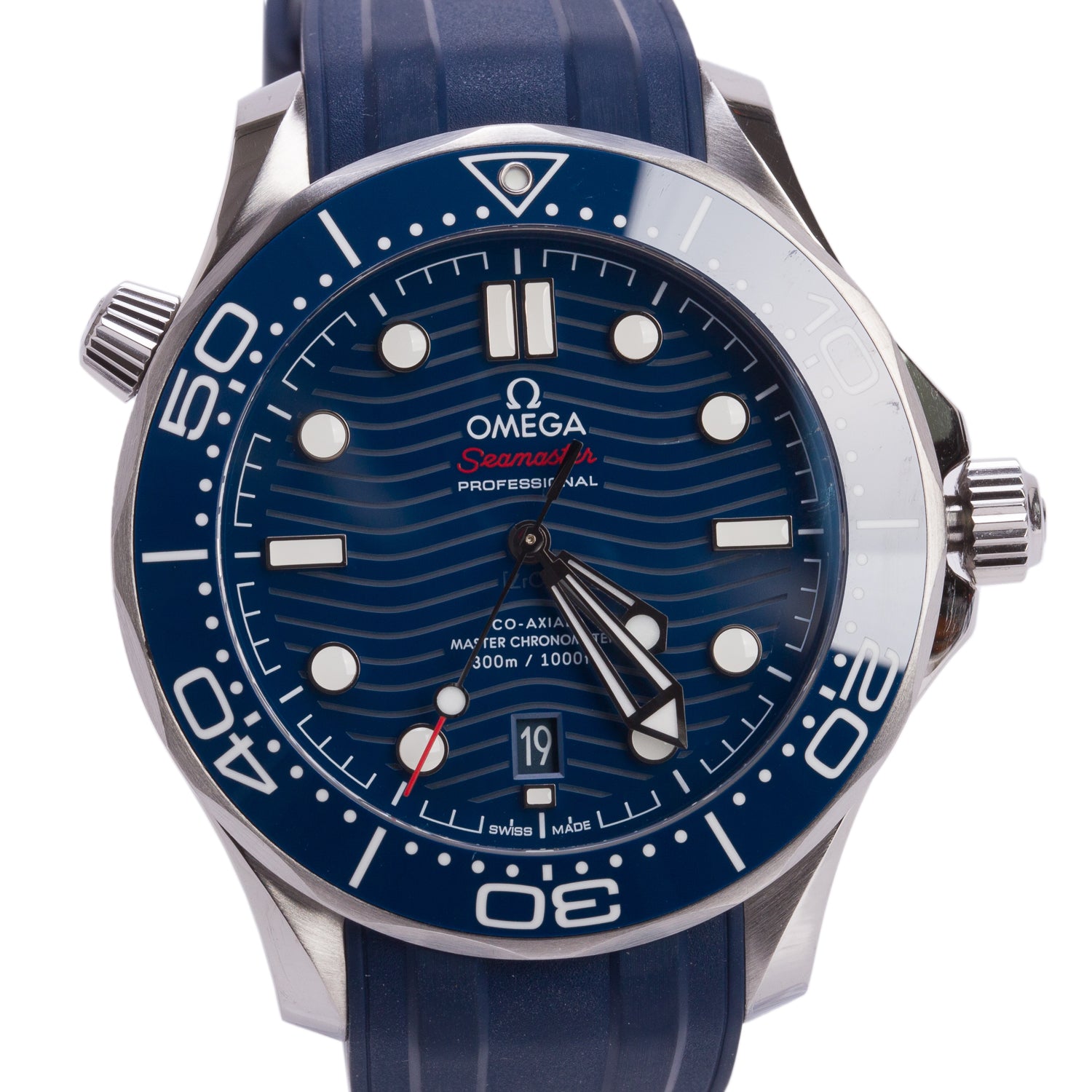Omega Stainless Steel Seamaster Diver 300M 42 MM Automatic Watch Blue Dial