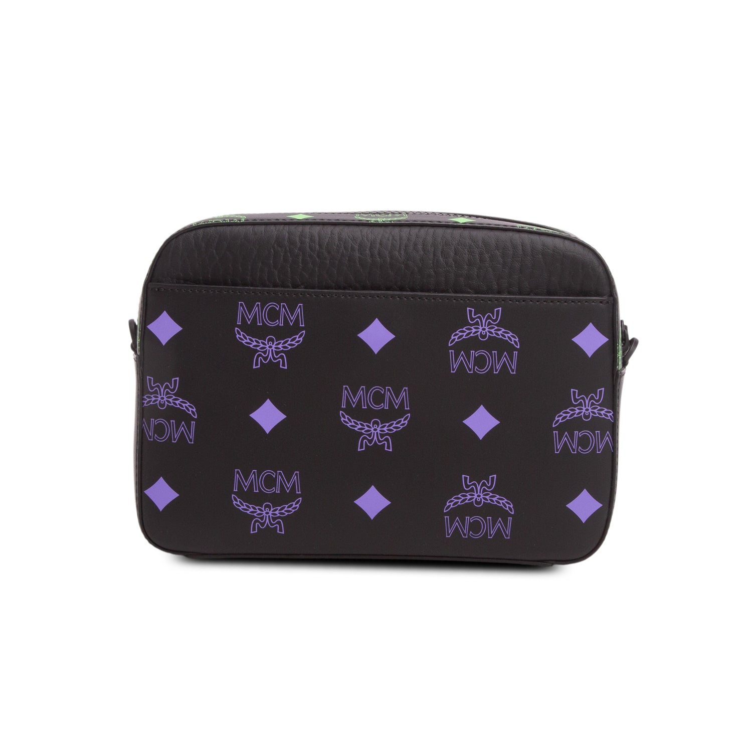 MCM Black Leather Color Splash Klassik Crossbody Bag