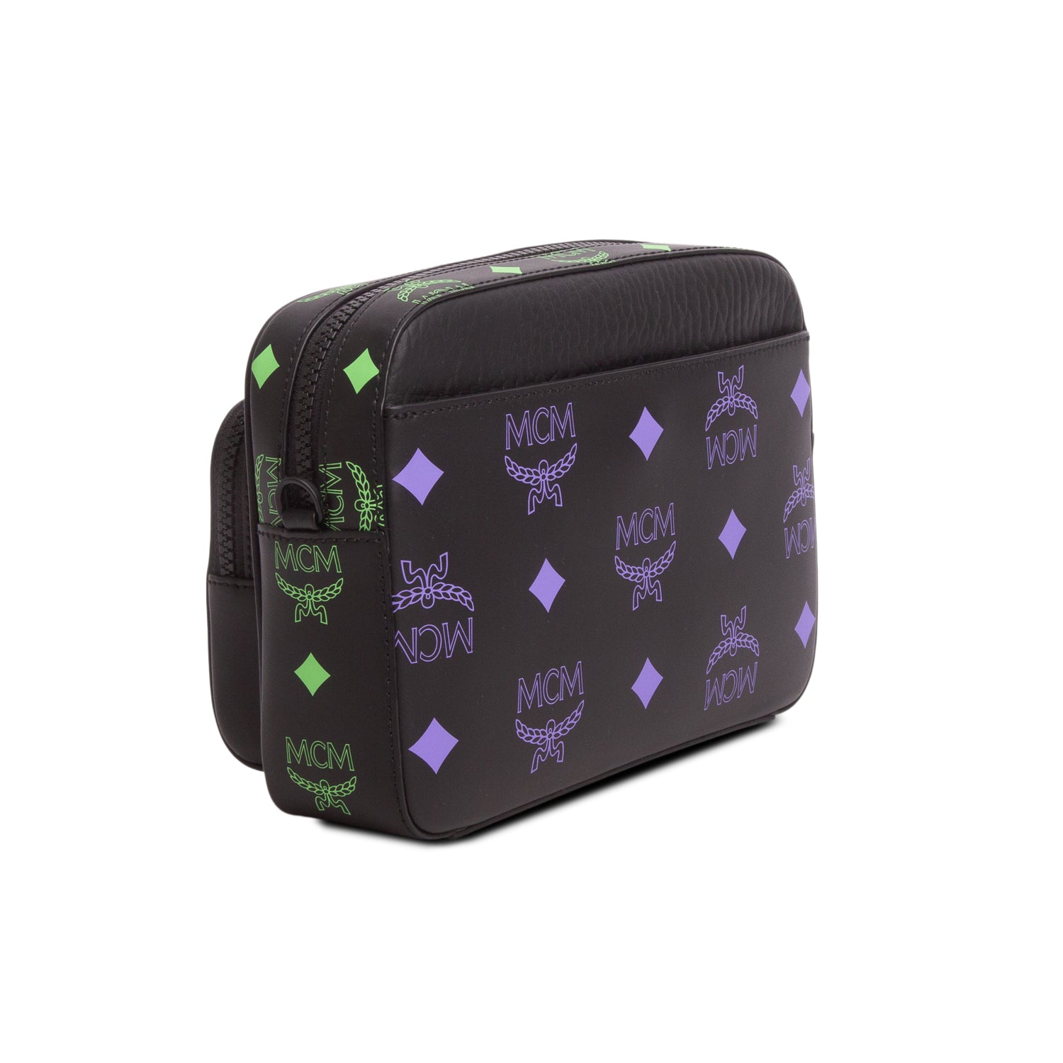 MCM Black Leather Color Splash Klassik Crossbody Bag