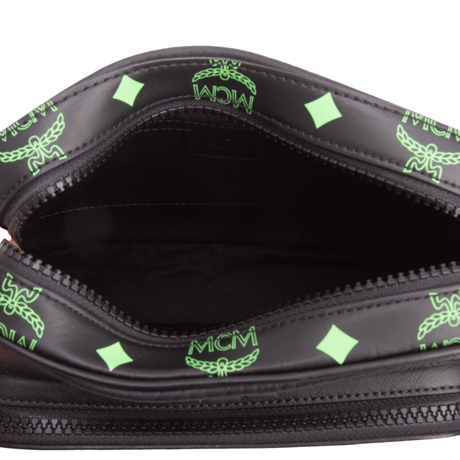 MCM Black Leather Color Splash Klassik Crossbody Bag