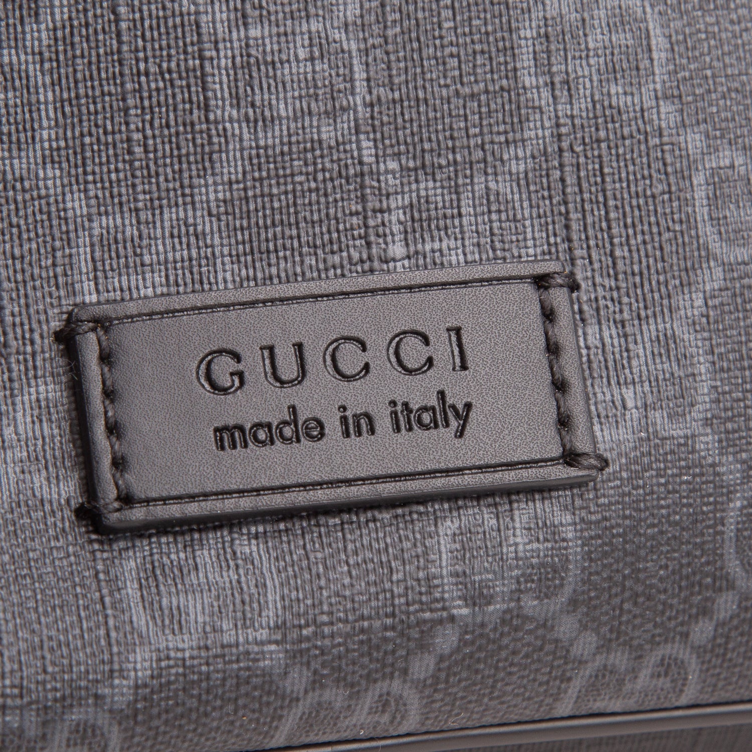 Gucci Black Soft GG Supreme Monogram Web Belt Bag
