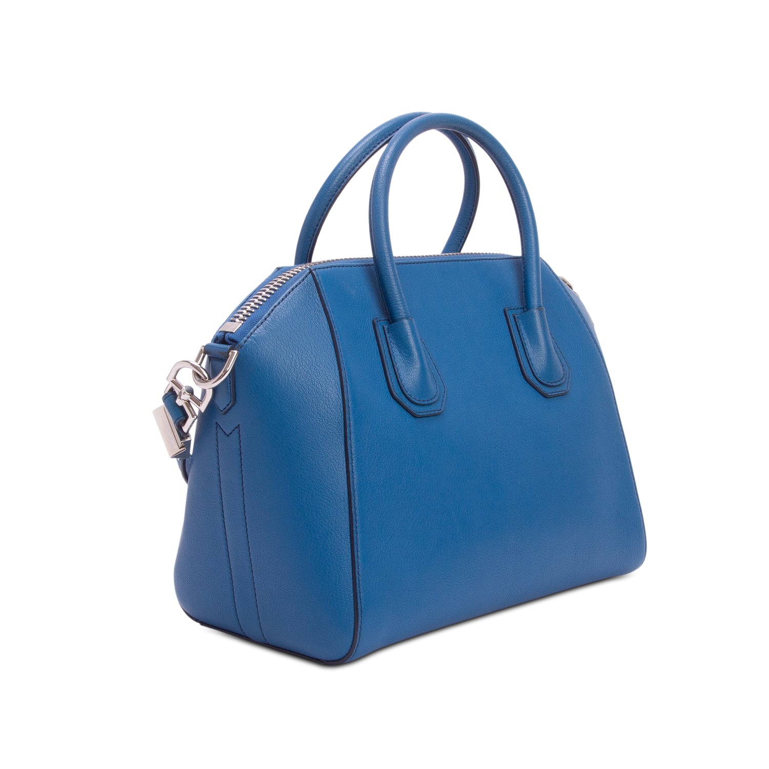 Givenchy Blue Sugar Goatskin Leather Small Antigona w/ Strap