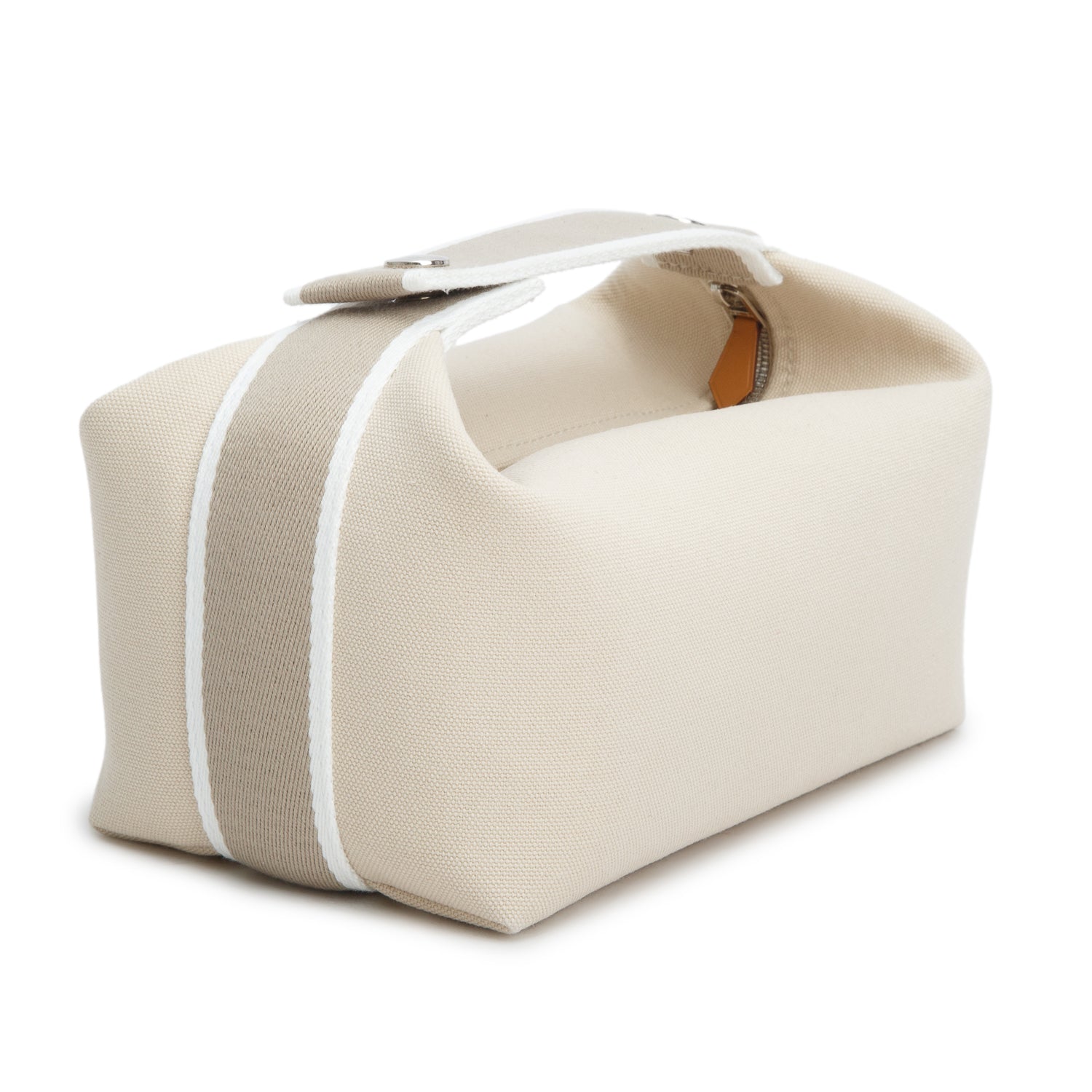 Hermes Naturel Toile H Canvas Small Bride-A-Brac Case
