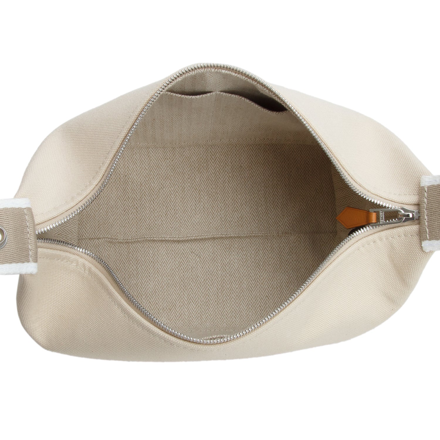 Hermes Naturel Toile H Canvas Small Bride-A-Brac Case