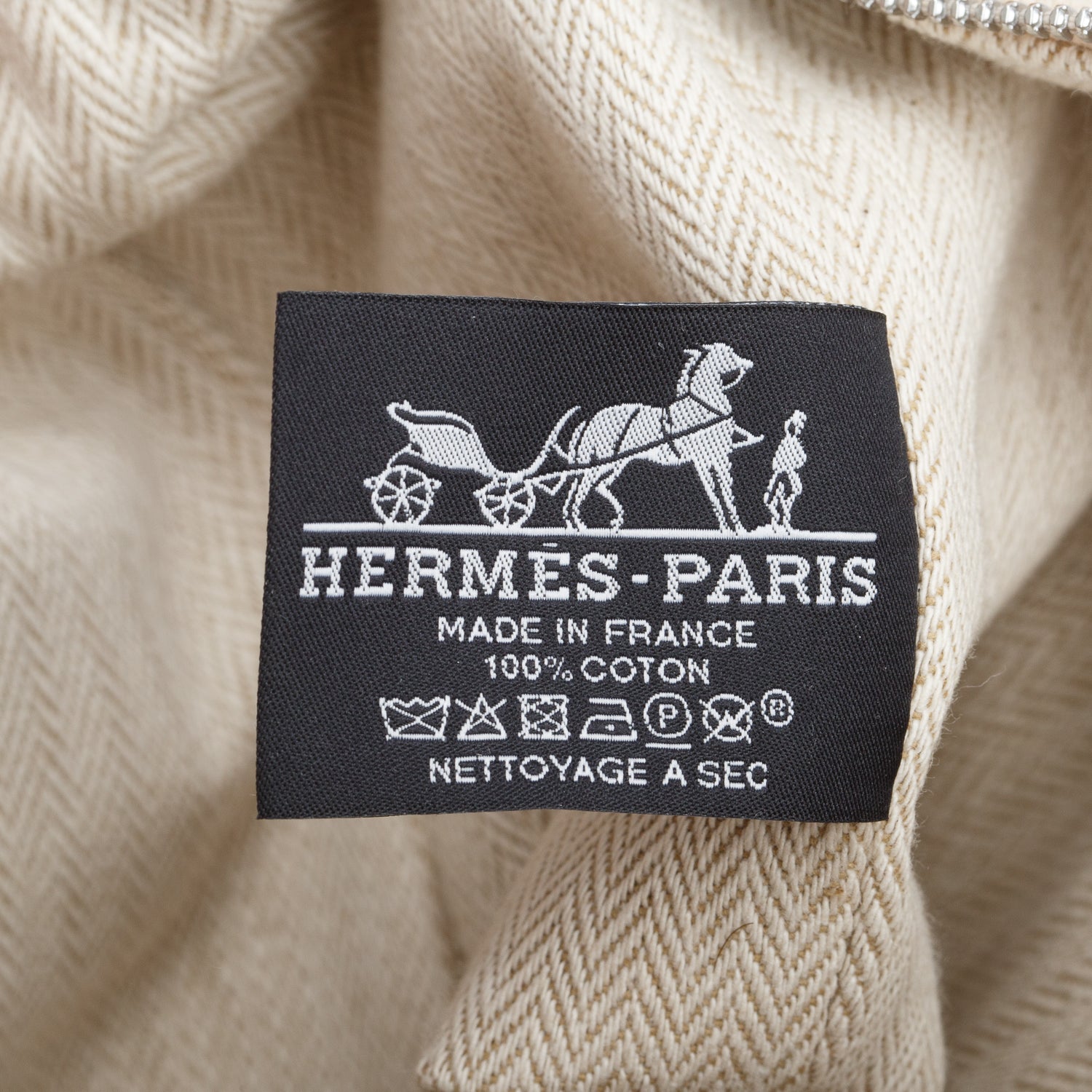 Hermes Naturel Toile H Canvas Small Bride-A-Brac Case