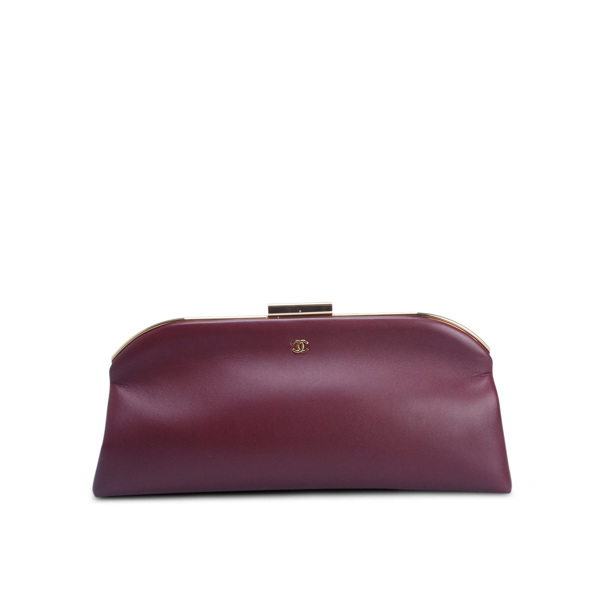 Chanel 2026 Burgundy Lambskin Large Clutch