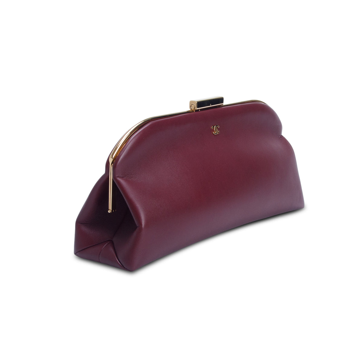Chanel 2026 Burgundy Lambskin Large Clutch