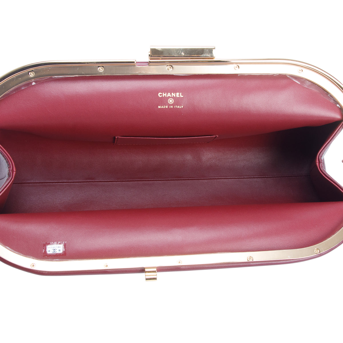 Chanel 2026 Burgundy Lambskin Large Clutch