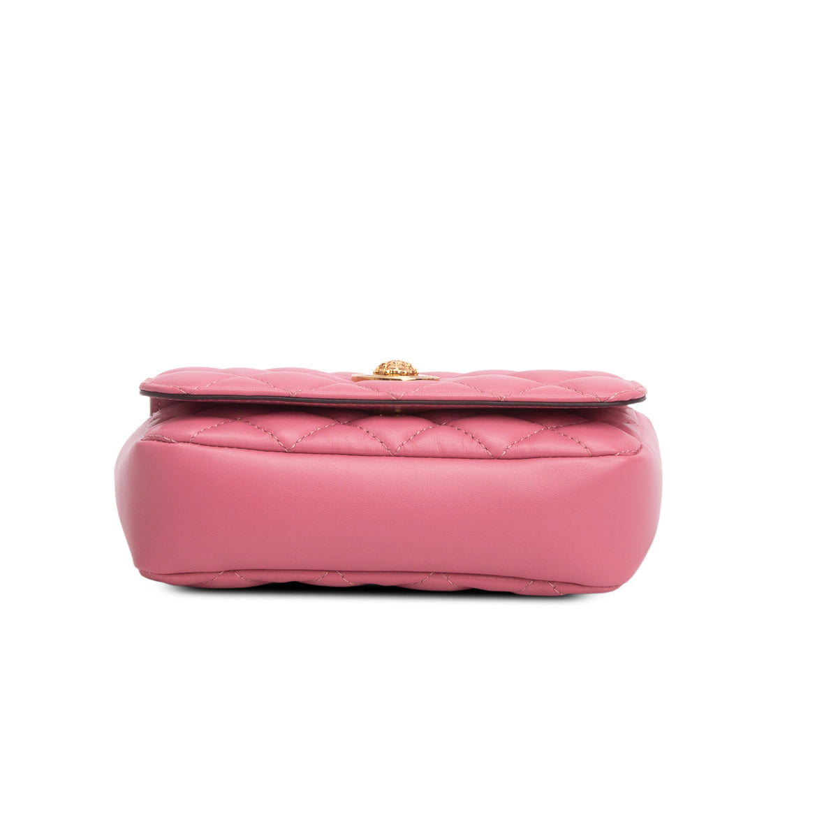 Versace Pink Quilted Nappa Leather Medusa Chain Crossbody Bag