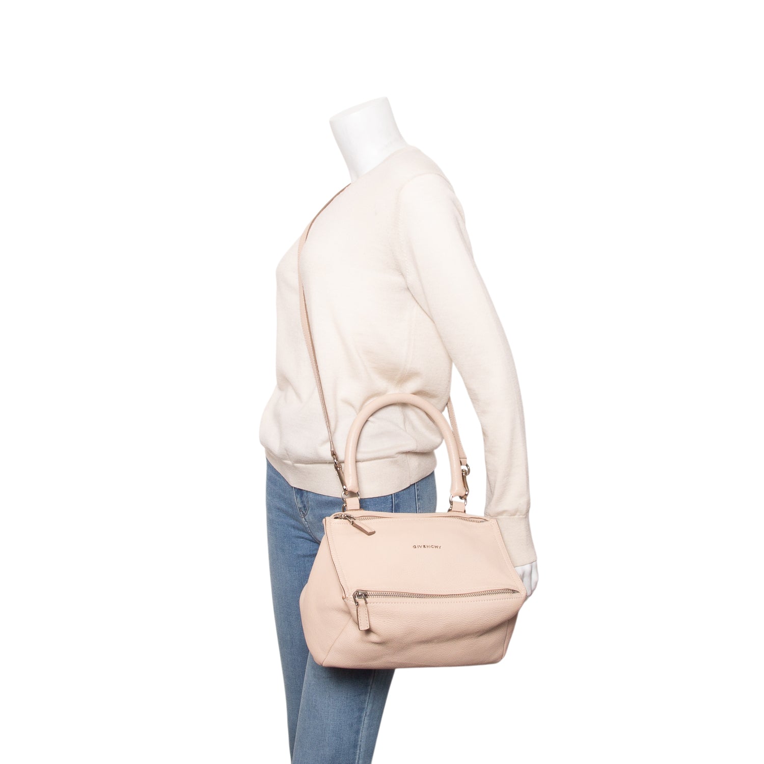 Givenchy Beige Sugar Goatskin Small Pandora w/ Strap