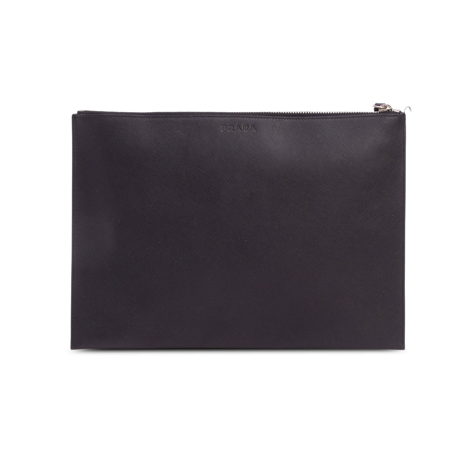 Prada Black Saffiano Leather Clutch