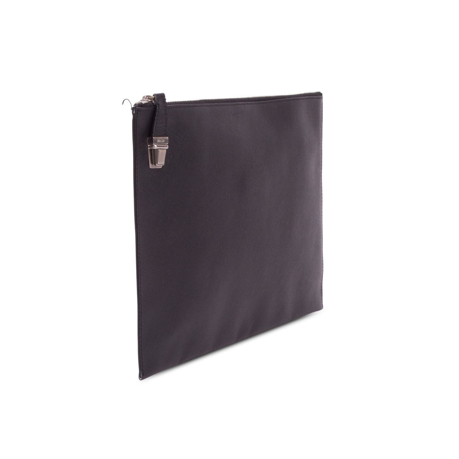 Prada Black Saffiano Leather Clutch