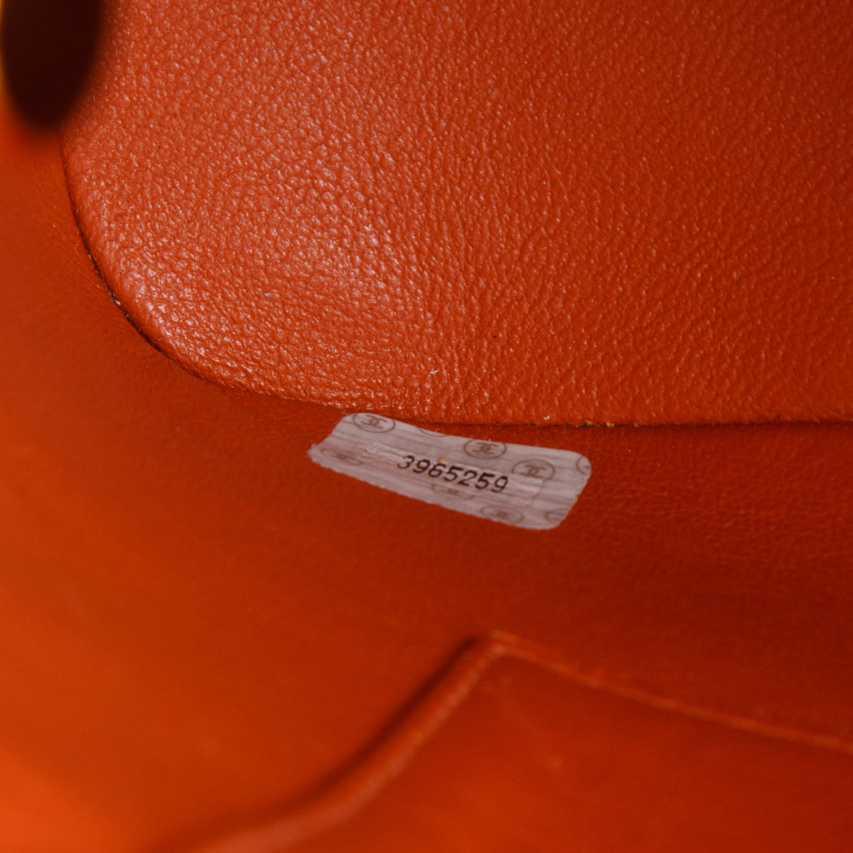 Chanel Vintage Orange Quilted Caviar Leather Dome Shoulder Bag