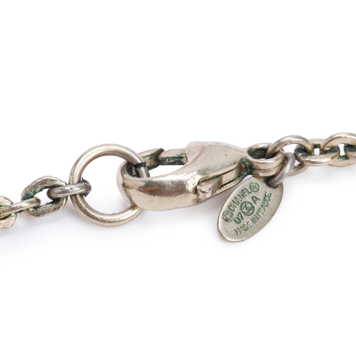 Chanel Gold-Plated Faux Pearl & Resin Bead CC Long Station Necklace