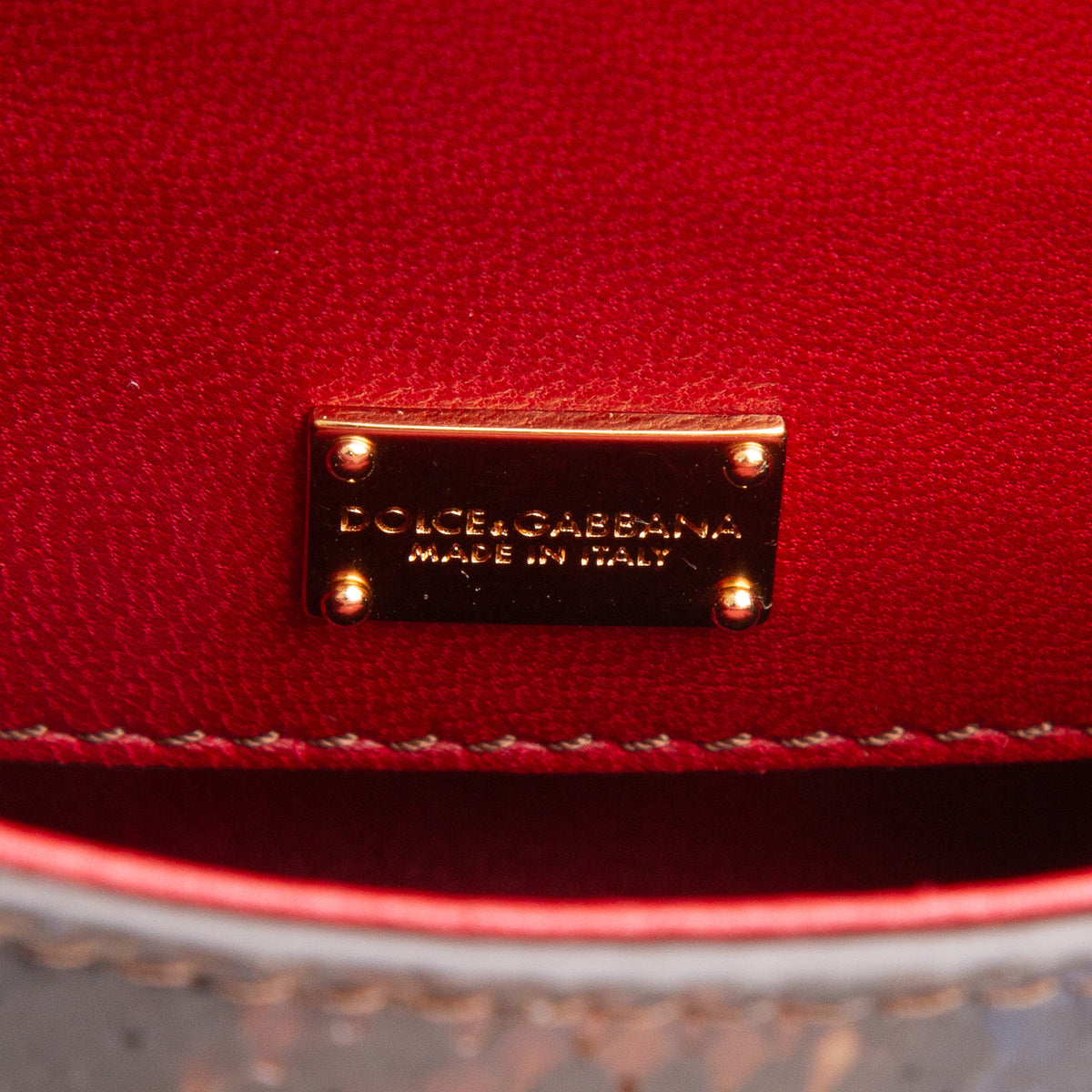Dolce & Gabbana Multicolor Python Micro Miss Sicily w/ Strap
