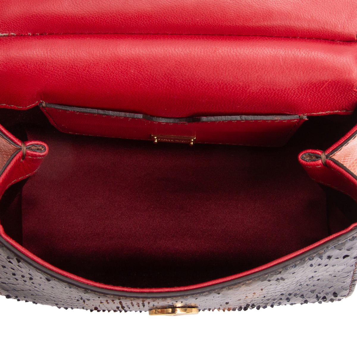 Dolce & Gabbana Multicolor Python Micro Miss Sicily w/ Strap