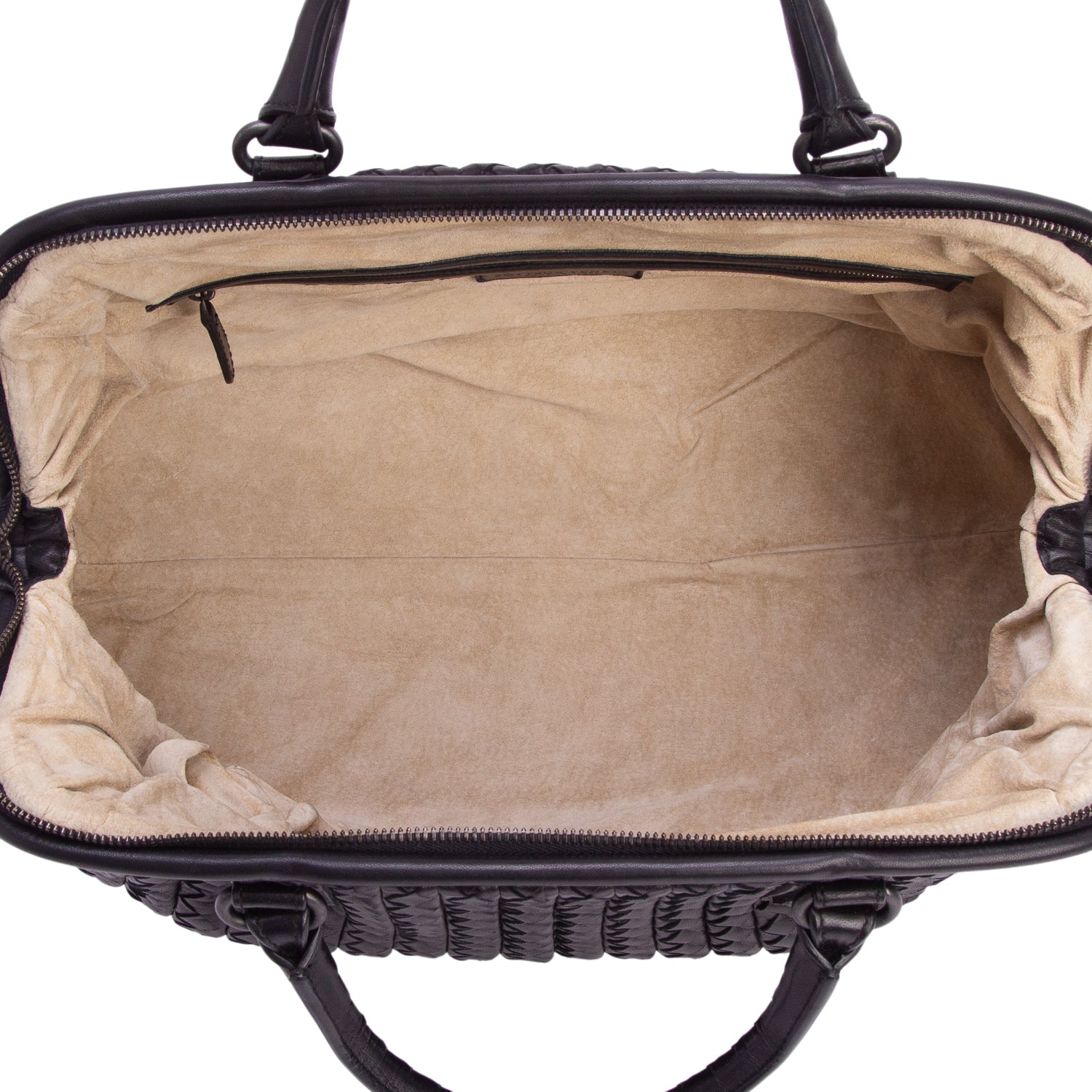Bottega Veneta Black Intrecciato Doctor Bag