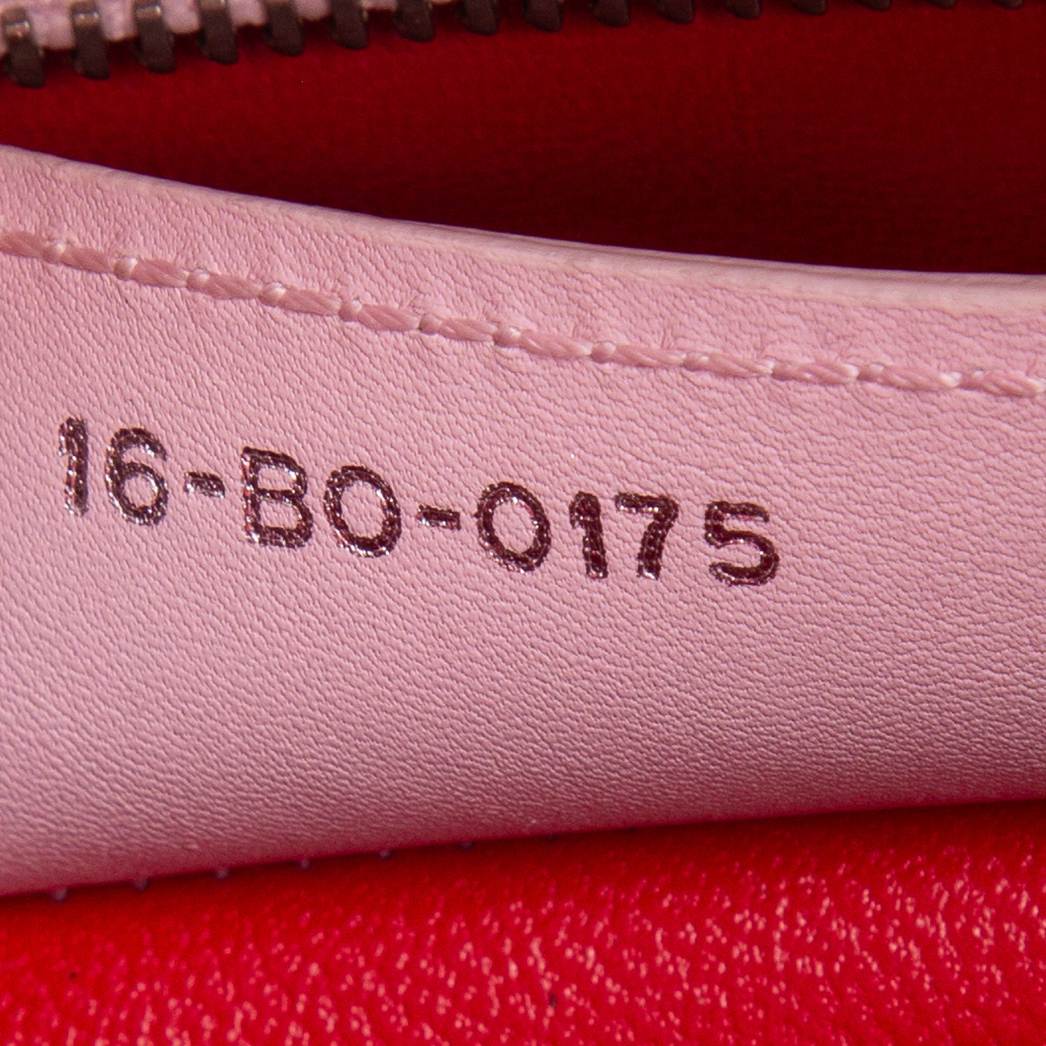 Christian Dior Pink Calfskin Patch Embellished Medium Lady Dior w/ Strap