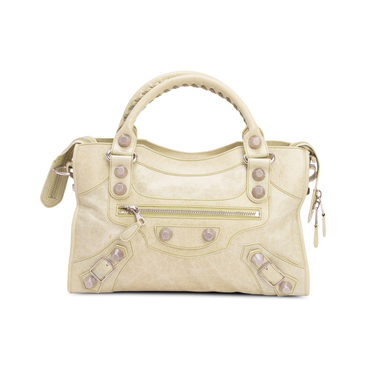 Balenciaga Green Agneau Giant 21 City Bag w/ Strap