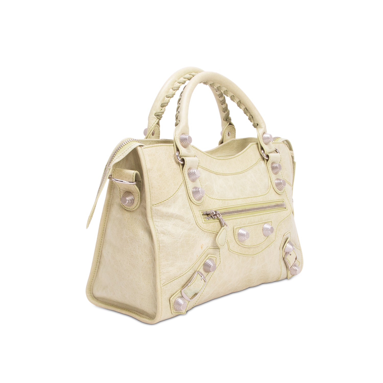 Balenciaga Green Agneau Giant 21 City Bag w/ Strap