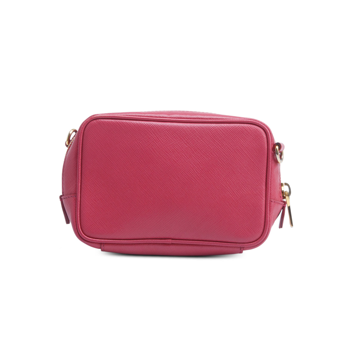 Prada Pink Saffiano Leather Mini Camera Bag w/ Authenticity Card