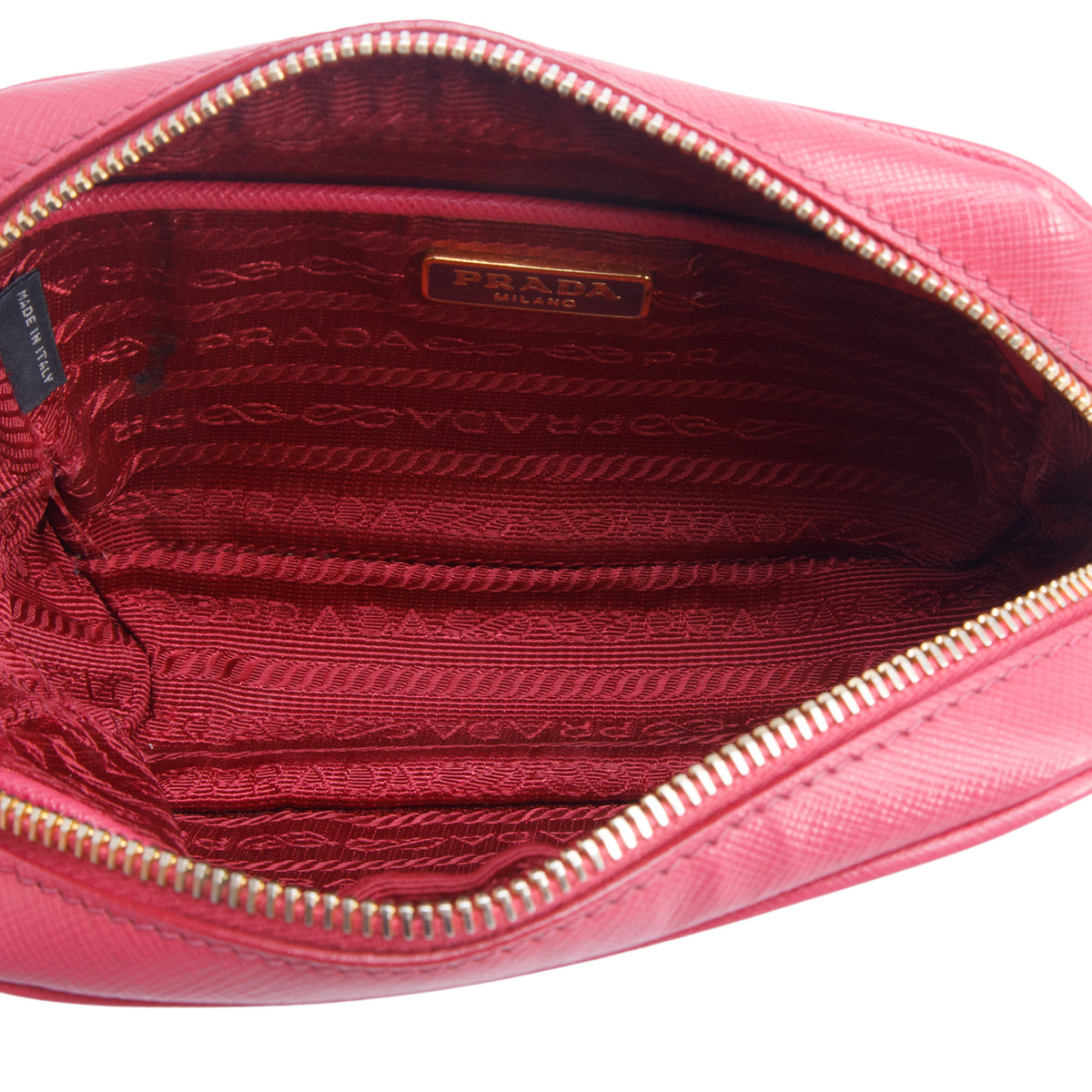 Prada Pink Saffiano Leather Mini Camera Bag w/ Authenticity Card