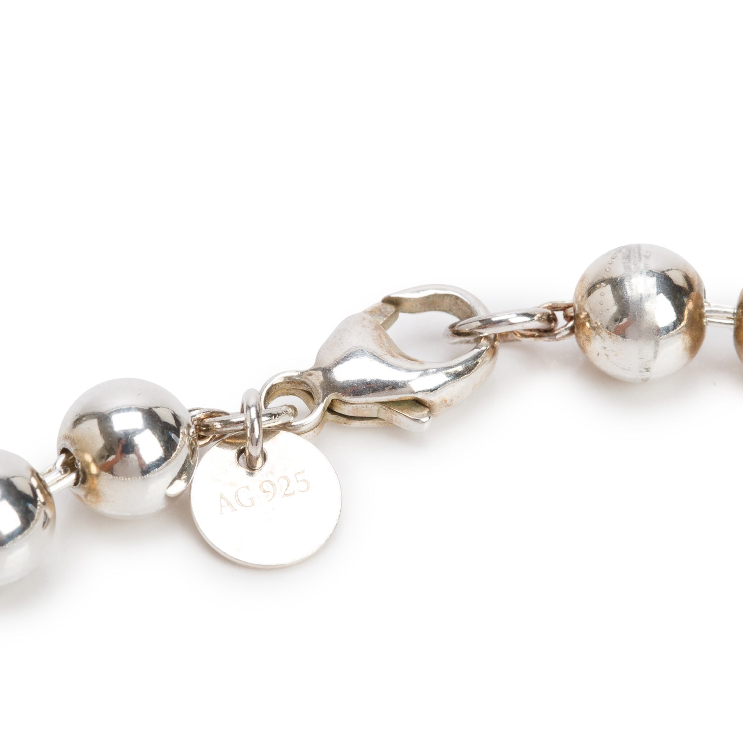 Tiffany & Co. Sterling Silver Graduated HardWear Ball Necklace