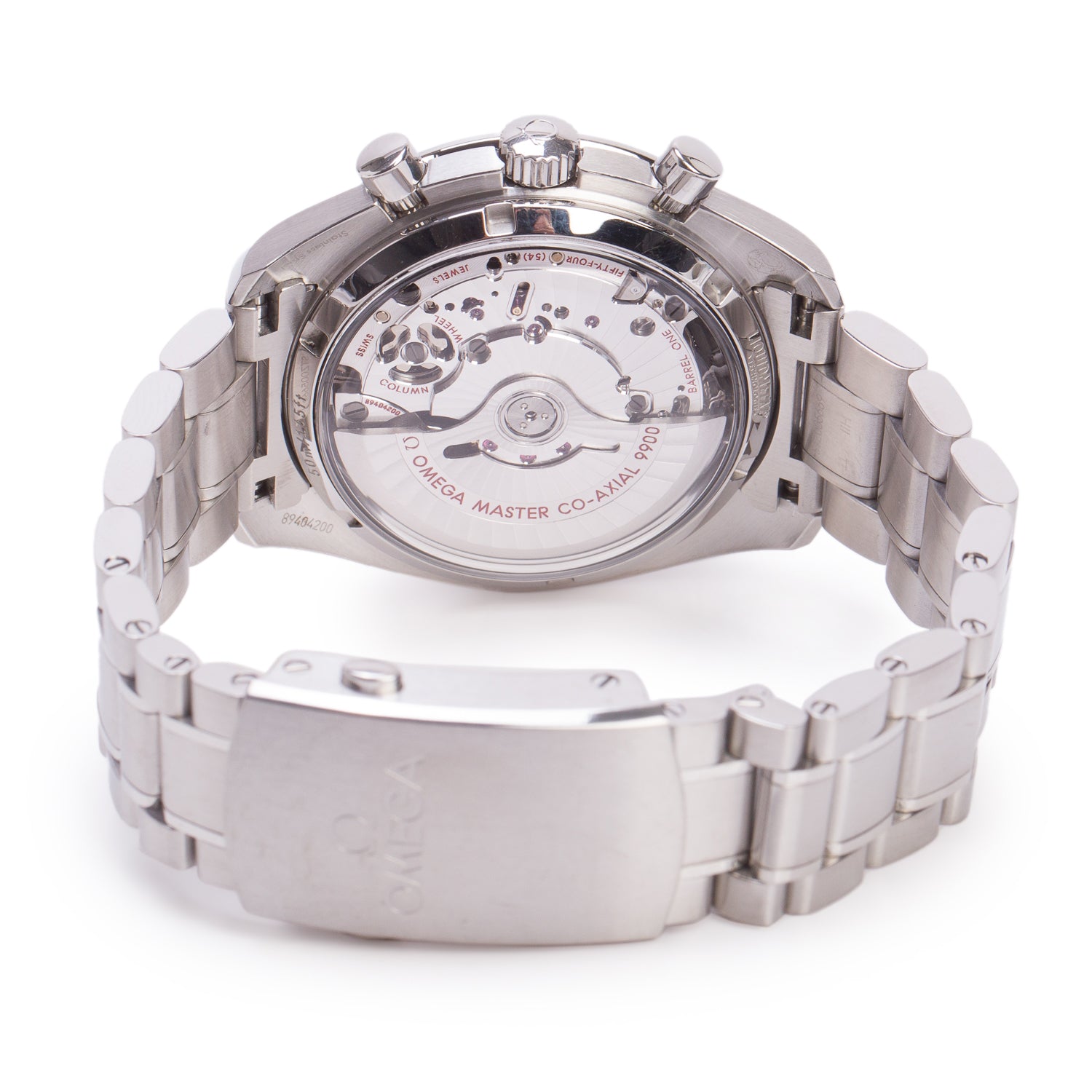 Omega Stainless Steel Speedmaster Racing 44 MM Automatic Chronograph Watch Black Dial w/ Box, Papers & Extra Strap