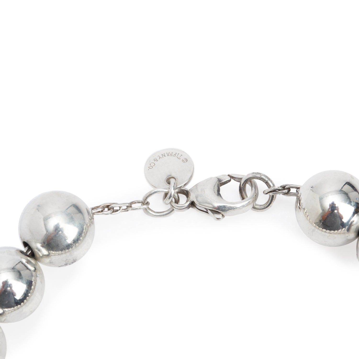 Tiffany & Co. Sterling Silver 10 MM HardWear Ball Bracelet