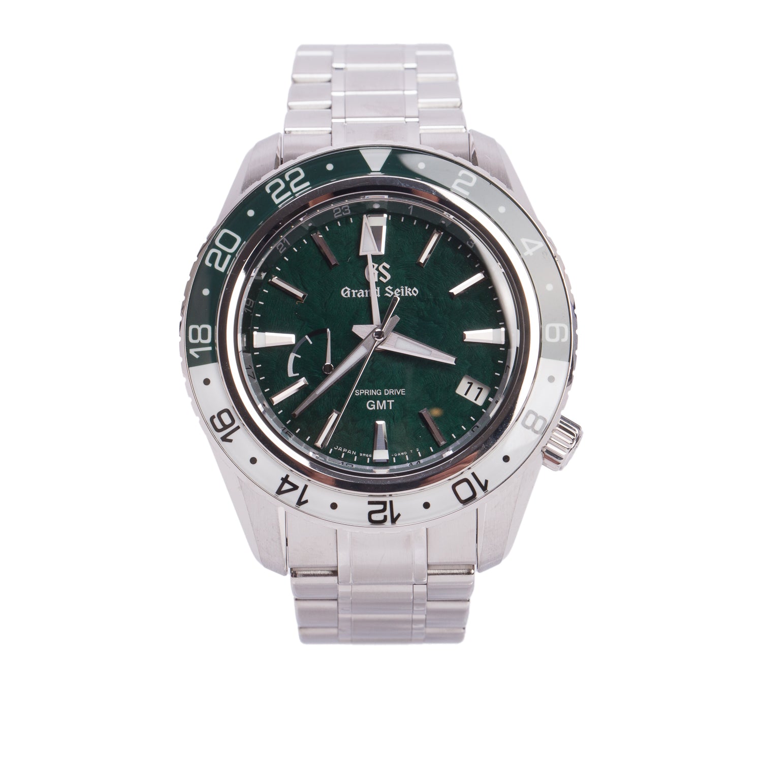 Grand Seiko 2026 Stainless Steel Sport Collection Spring Drive GMT 44 MM Automatic Watch Green Dial w/ Box & Papers