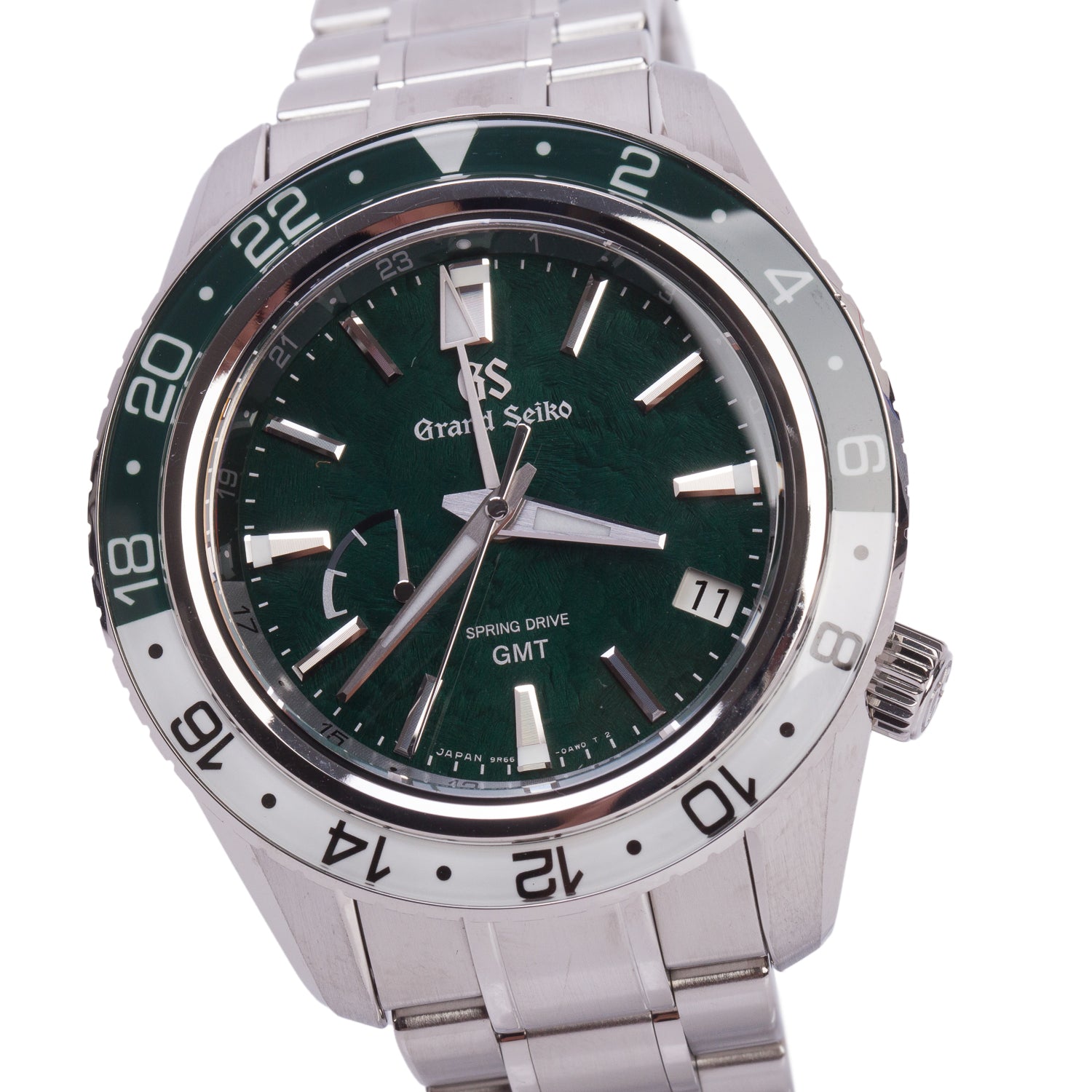 Grand Seiko 2026 Stainless Steel Sport Collection Spring Drive GMT 44 MM Automatic Watch Green Dial w/ Box & Papers