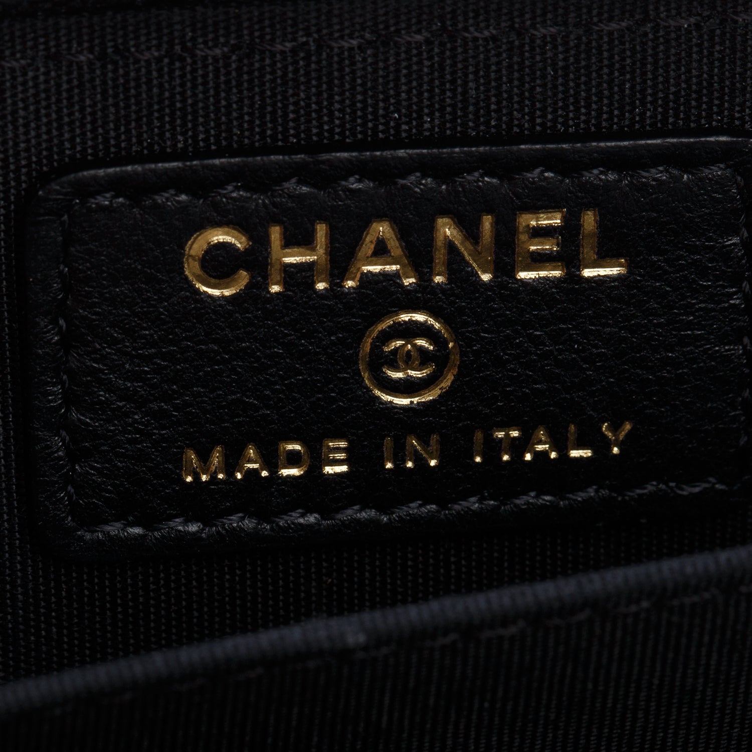 Chanel Black Quilted Lambskin Leather Boy Zip Around Coin Purse