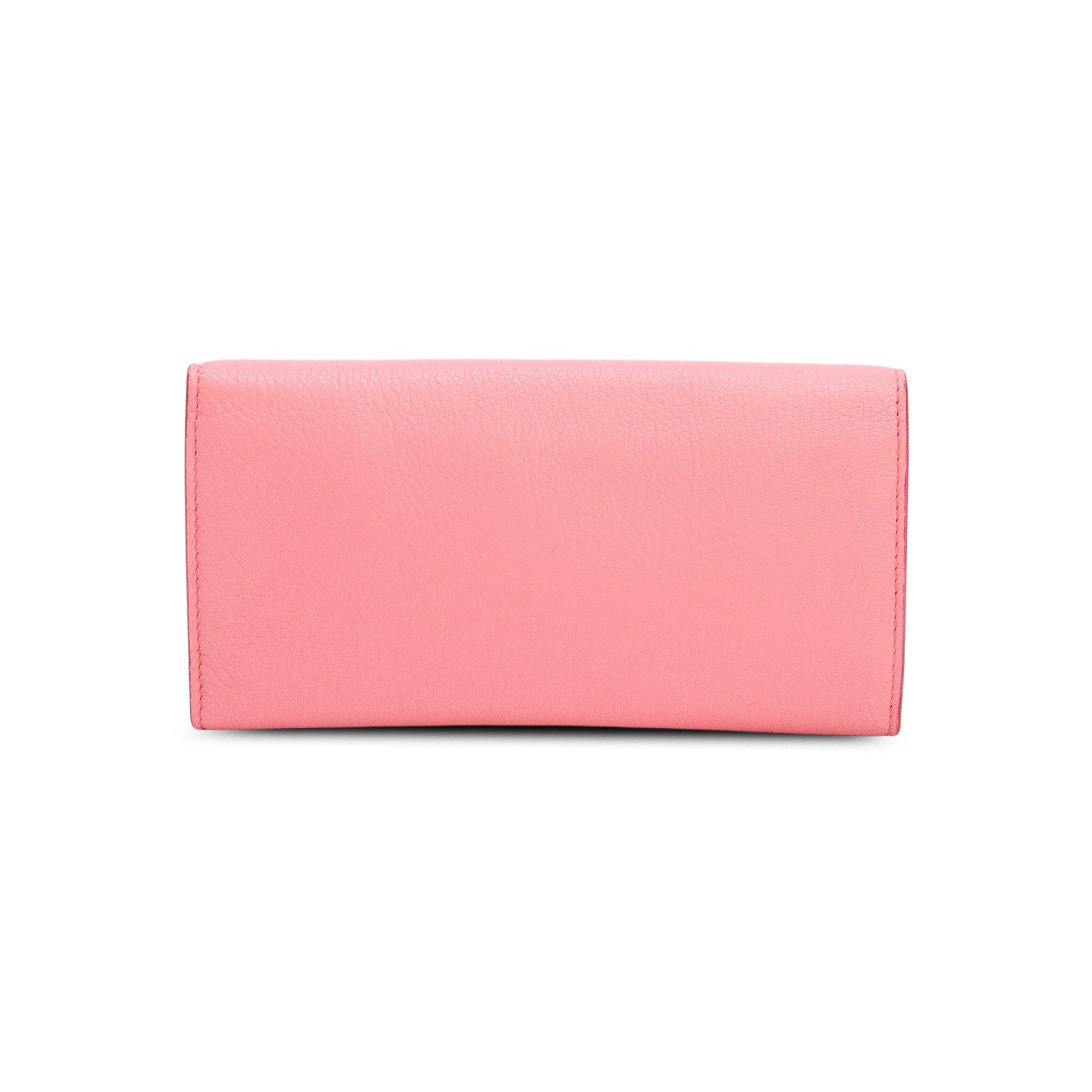 Burberry Pink Calfskin D-Ring Continental Wallet