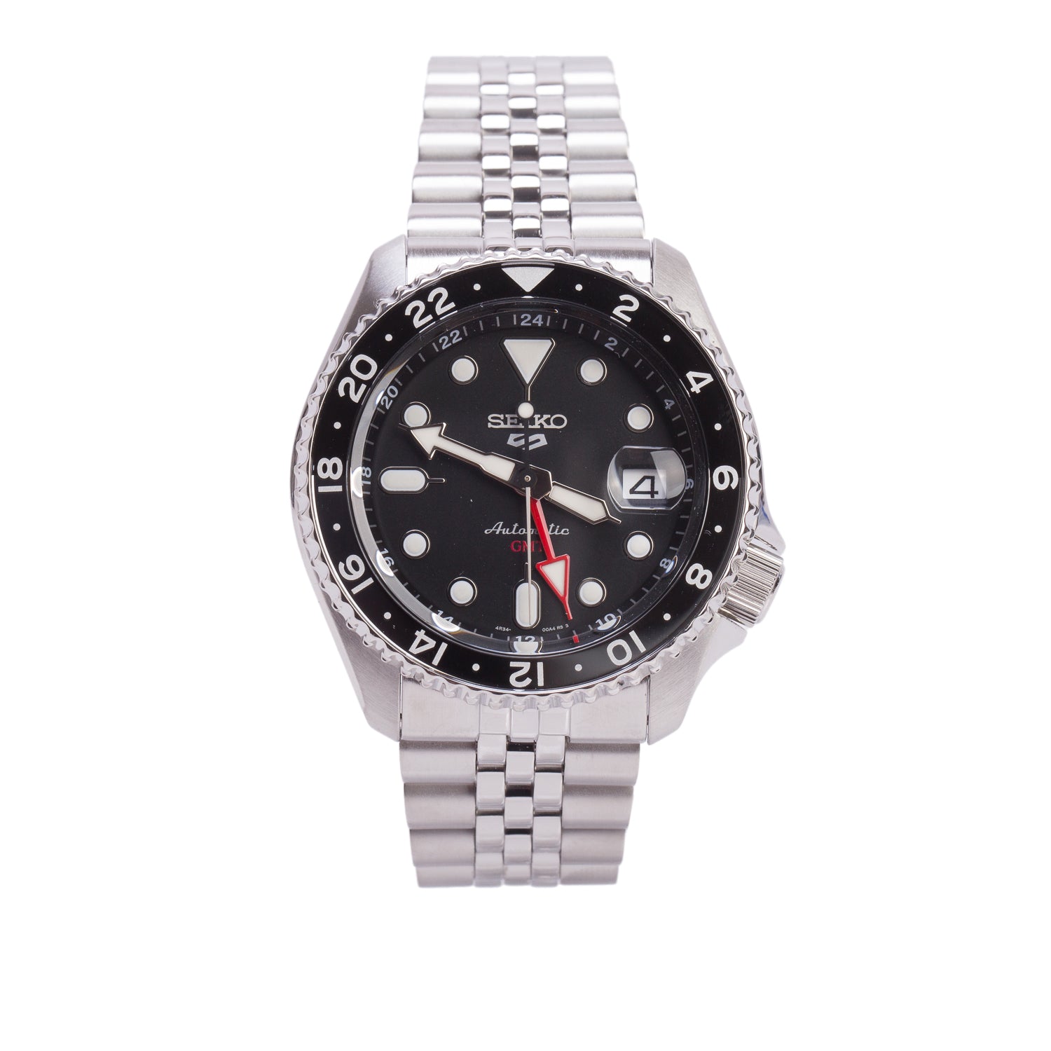 Seiko 2026 Stainless Steel Seiko 2025 5 Sports Series 42 MM Automatic GMT Watch Black Dial SSK001 w/ Box & Papers