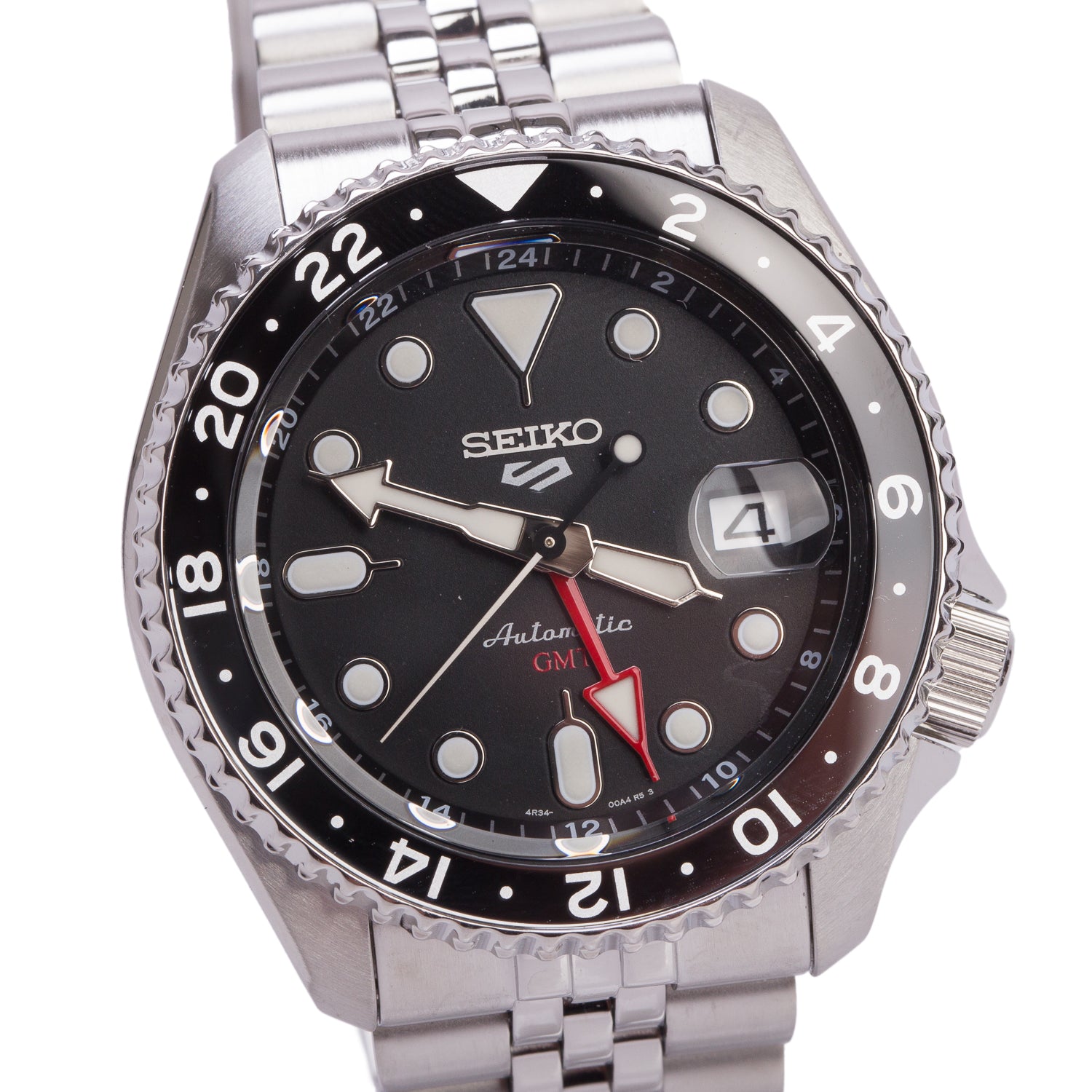 Seiko 2026 Stainless Steel Seiko 2025 5 Sports Series 42 MM Automatic GMT Watch Black Dial SSK001 w/ Box & Papers