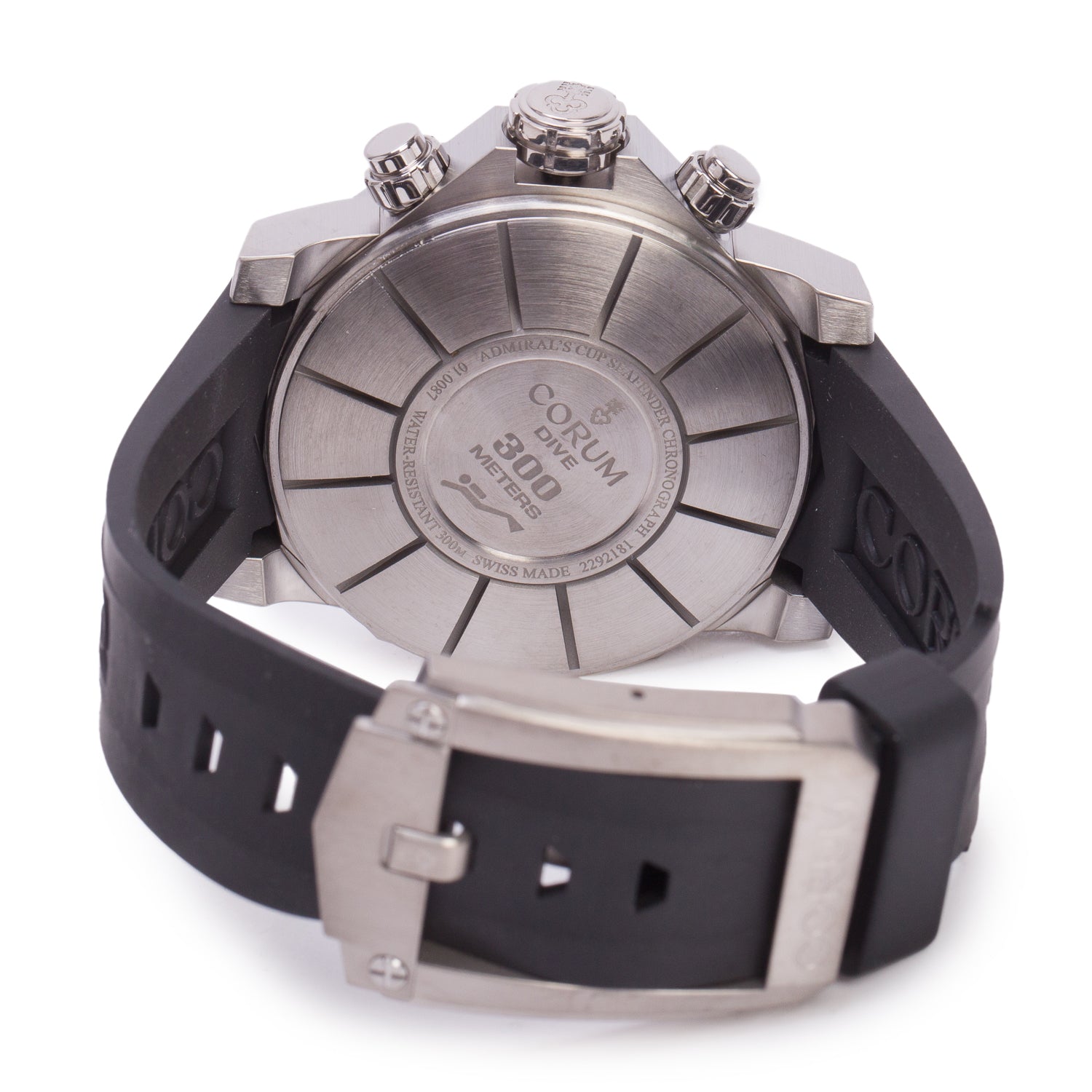 Corum Titanium Admiral's Cup Seafender 46 MM Automatic Chronograph Watch Black Dial w/ Box & Papers