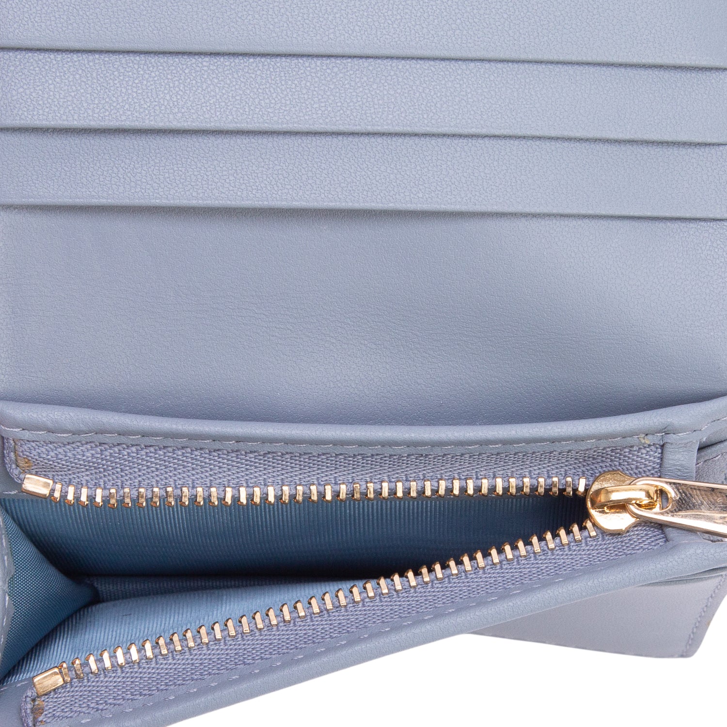 Christian Dior 2023 Blue Cannage Lambskin Mini Lady Dior Gardenia Wallet w/ Box
