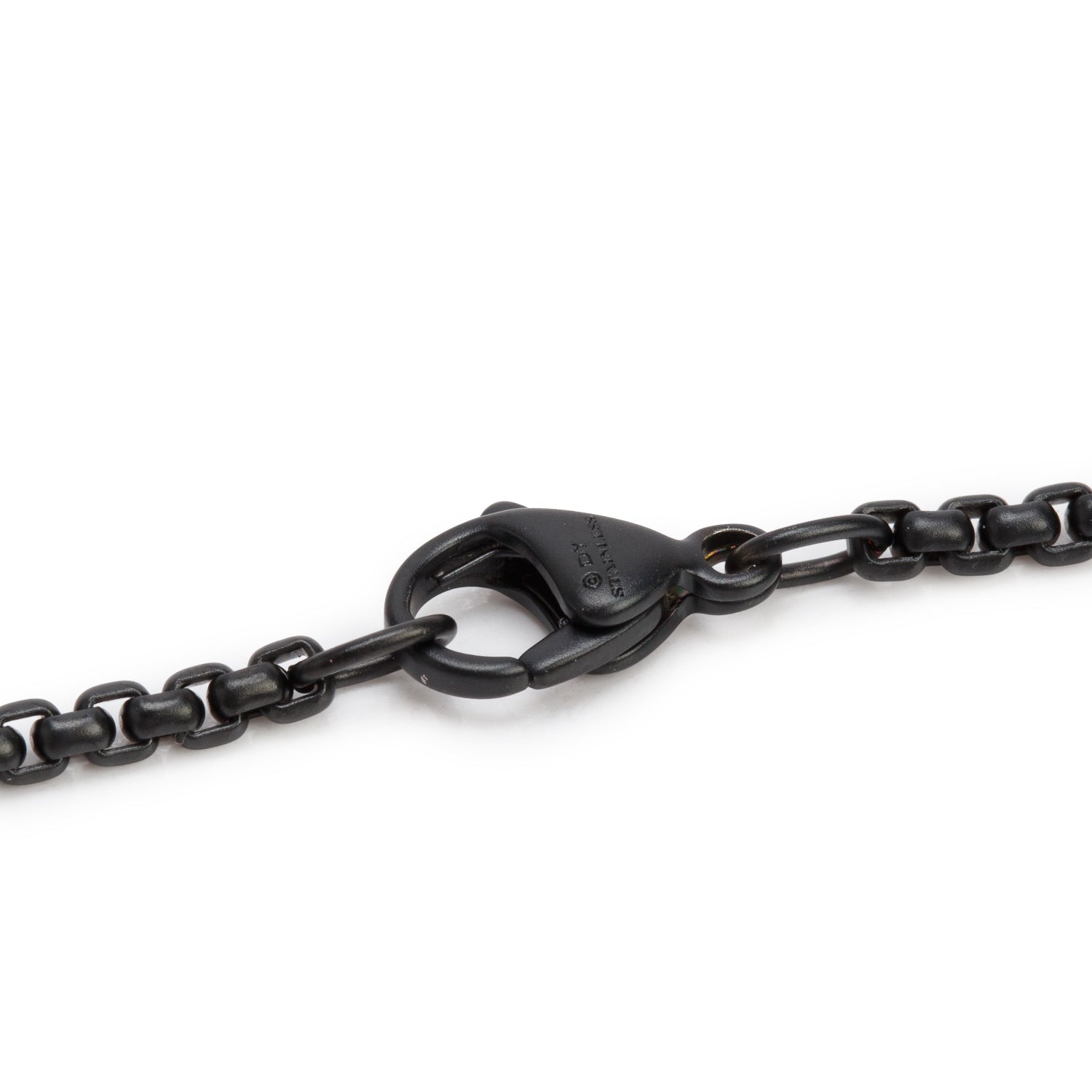 David Yurman Titanium & Black PVD Steel 36 MM Helios Cross Pendant Necklace