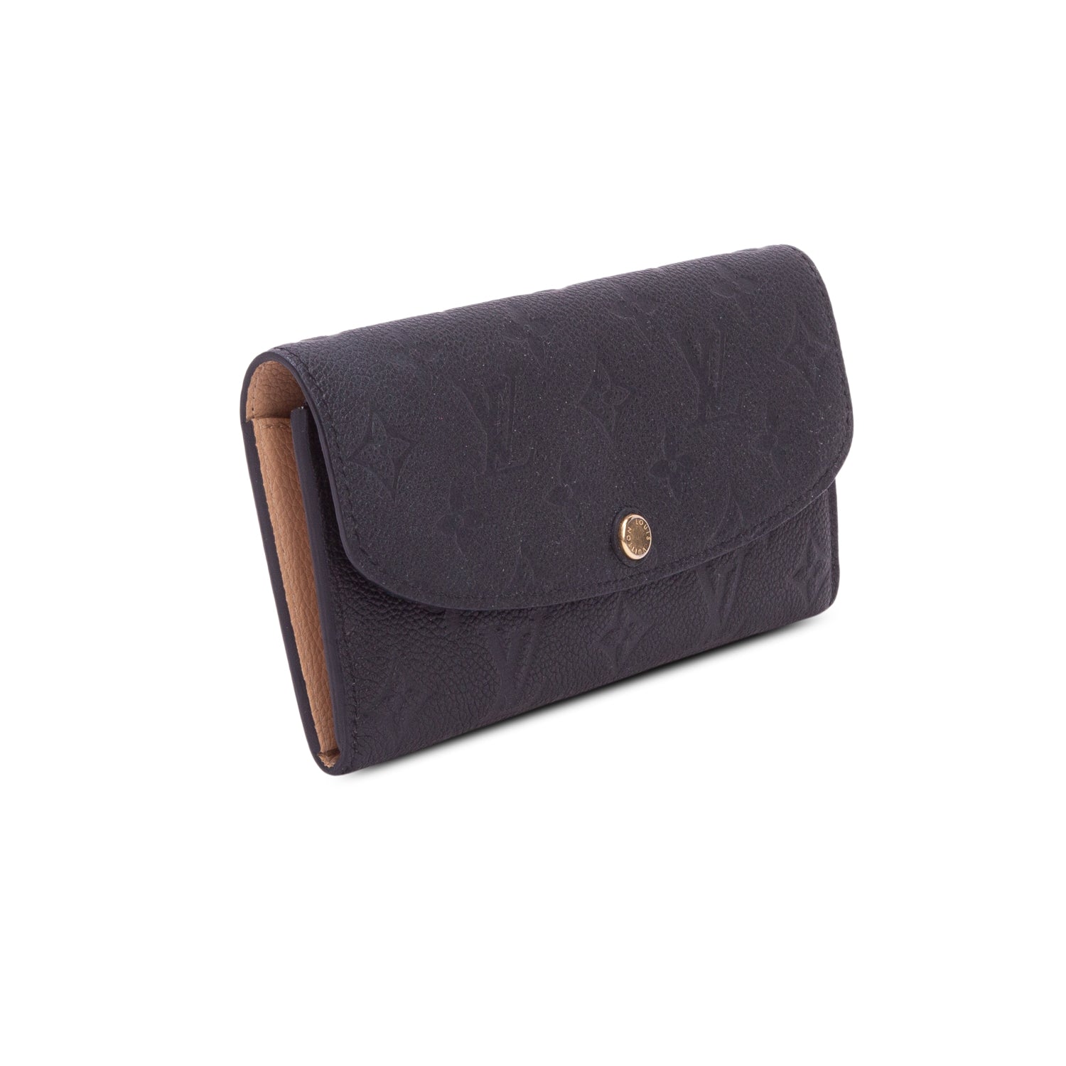 Louis Vuitton 2020 Black Monogram Empreinte Emilie Wallet