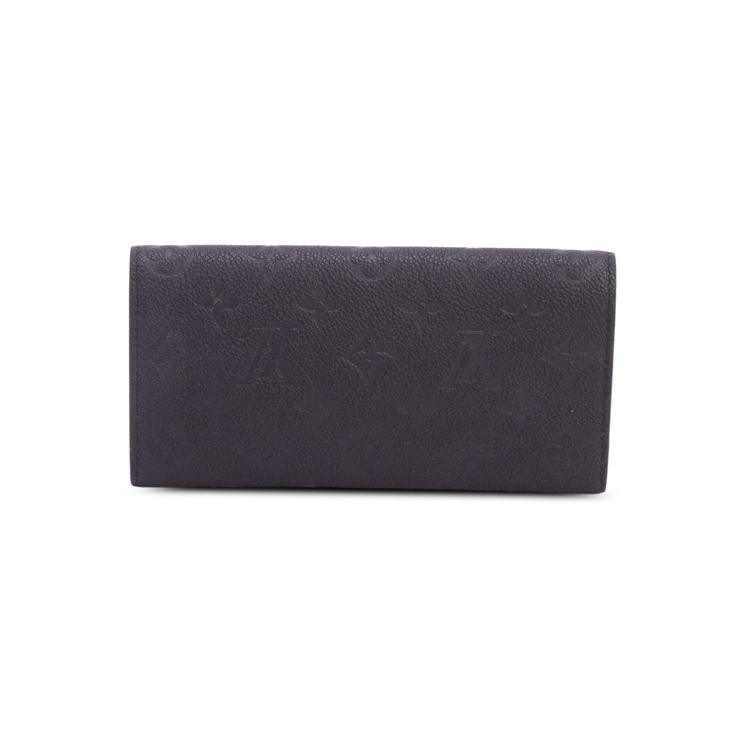 Louis Vuitton 2020 Black Monogram Empreinte Emilie Wallet