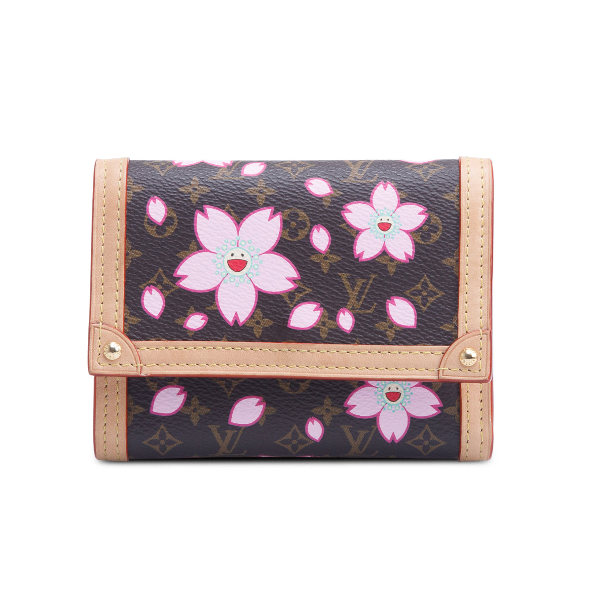 Louis Vuitton Monogram Cherry Blossom LV x TM Victorine NV Wallet