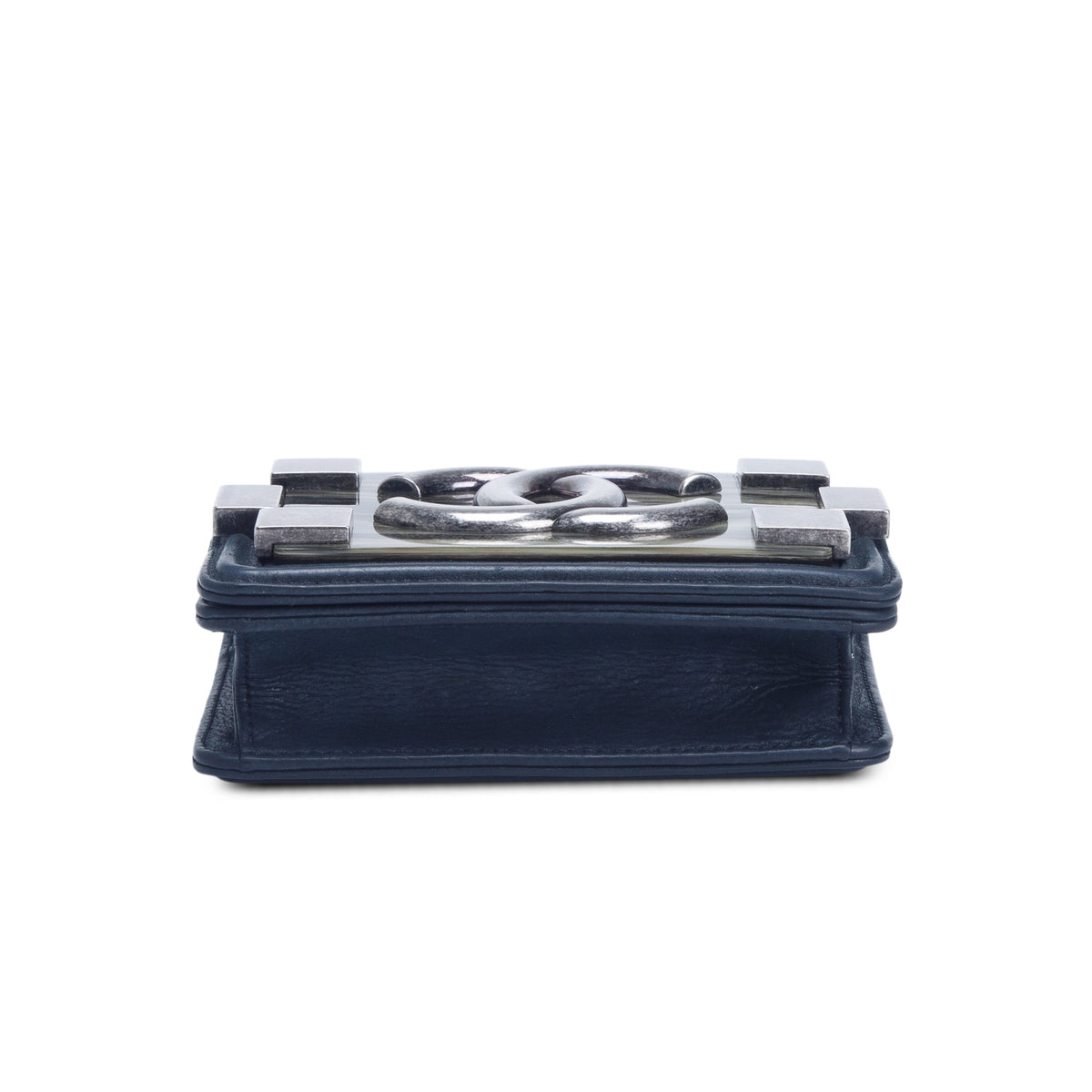 Chanel Black Plexiglass Lambskin Mini Boy Brick Flap