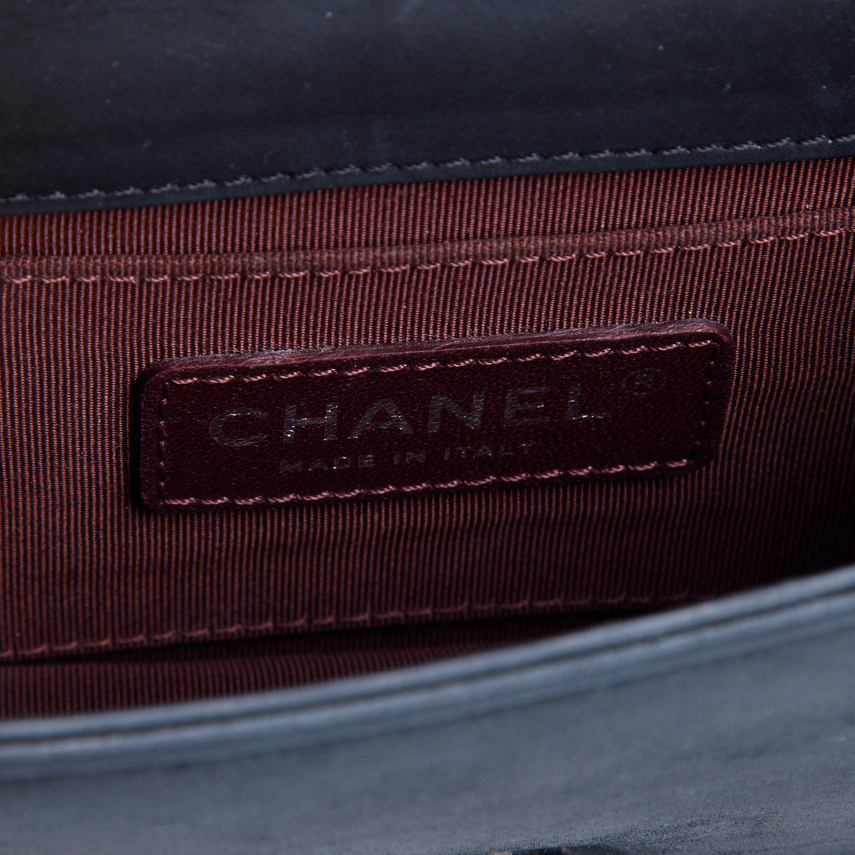 Chanel Black Plexiglass Lambskin Mini Boy Brick Flap