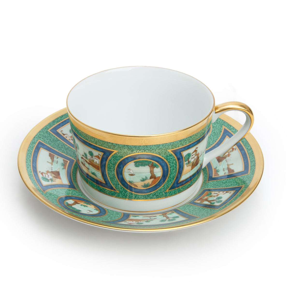 Christian Dior Multicolor Beau Rivage Porcelain 5 Piece Place Setting w/ Box